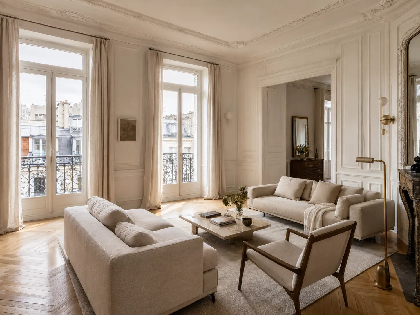Appartement parisien lumineux